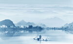 新中式山水画 