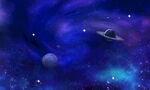 蓝色宇宙星空背景