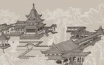 新中式背景墙  