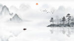 山水沙发背景墙