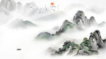 山水情背景墙