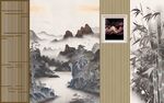 新中式背景墙