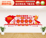 纪律教育文化墙