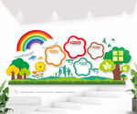 幼儿园校园班级学习园地文化墙图