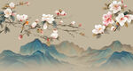 花鸟电视背景墙