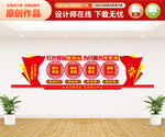 红色驿站文化墙