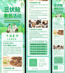 三伏贴中医保健惠民活动清新长页