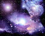 紫色梦幻星空