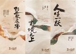 抽象中式山水海报