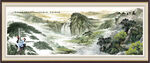 黄山迎客松国画