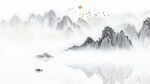 中式水墨山水装饰画