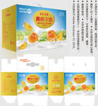 黄桃牛奶 酸奶盒子