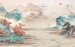 中式山水画