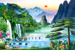 客厅风景画