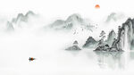 水墨画沙发背景墙