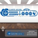 科技公司强国科学文化墙