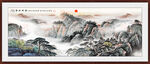 泰山风景画 