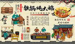 铁锅炖大鹅背景墙