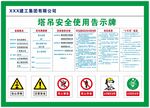 塔吊安全使用告示牌