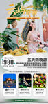 云南西双版纳旅游海报