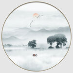水墨山水画