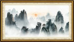 中国风山水画