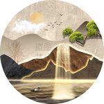 迎客松山水风景