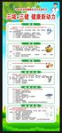 全民健康生活方式行动X展架