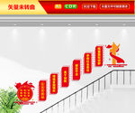 企业家精神楼梯文化墙
