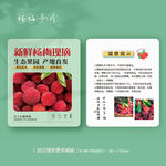 水果杨梅介绍卡简介卡片