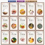 食堂标语 餐厅挂画 餐饮展板
