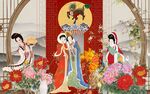 新中式背景墙