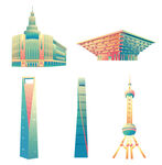 上海城市地标插画