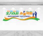 励志标语文化墙