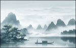 新中式水墨画