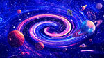 星空宇宙太空星球软膜天花吊顶