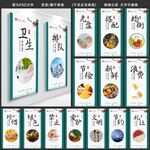 食堂餐厅文化标语展板