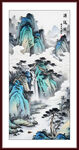 竖式山水画
