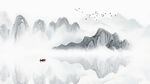 国画意境山水风景