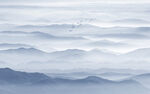 远山近水水墨风景画