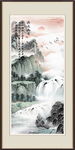 山水画背景墙
