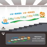 企业公司团队阶楼梯间楼道文化墙