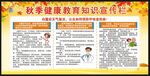 秋季健康知识宣传栏