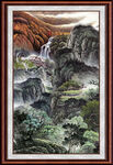 客厅山水画 