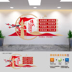 伟大建党精神文化墙