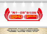 两个一百年党建文化墙