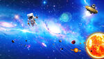 宇宙星空太阳系