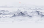 水墨画山水
