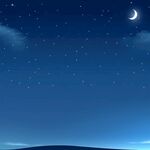 夜晚蓝色天空