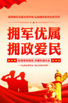 军民团结海报
